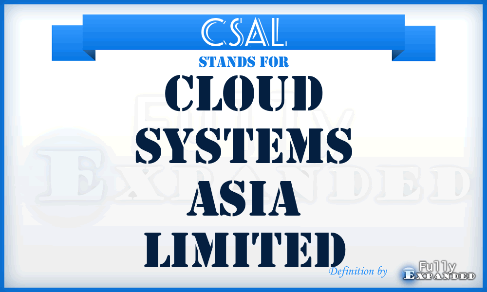 CSAL - Cloud Systems Asia Limited