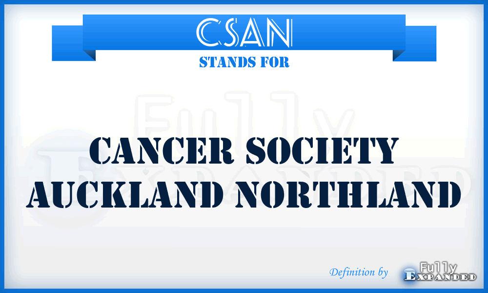 CSAN - Cancer Society Auckland Northland