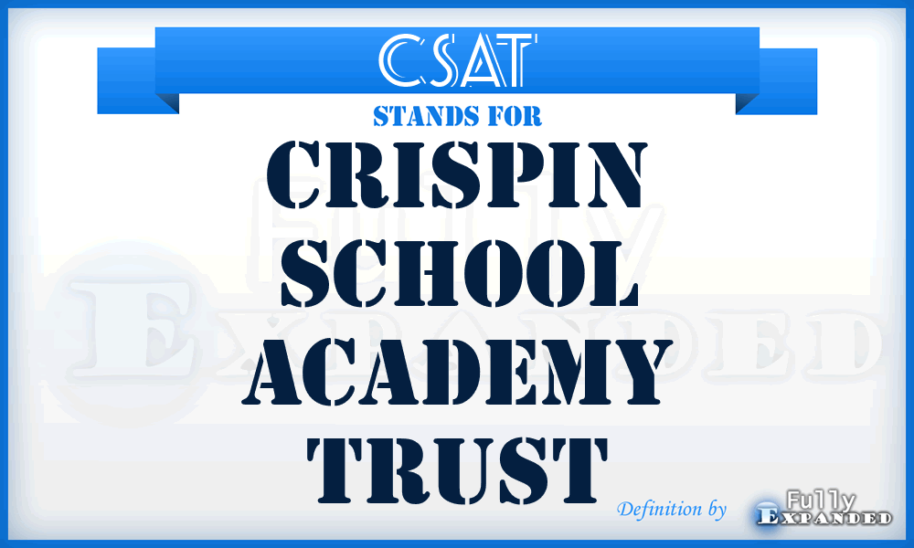 CSAT - Crispin School Academy Trust