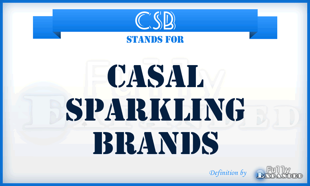 CSB - Casal Sparkling Brands