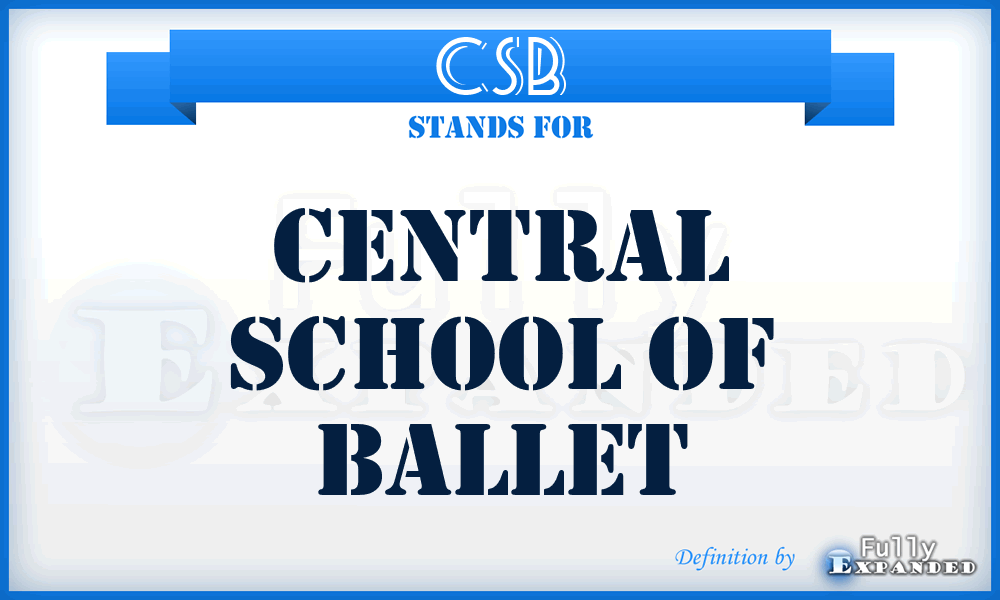 CSB - Central School of Ballet