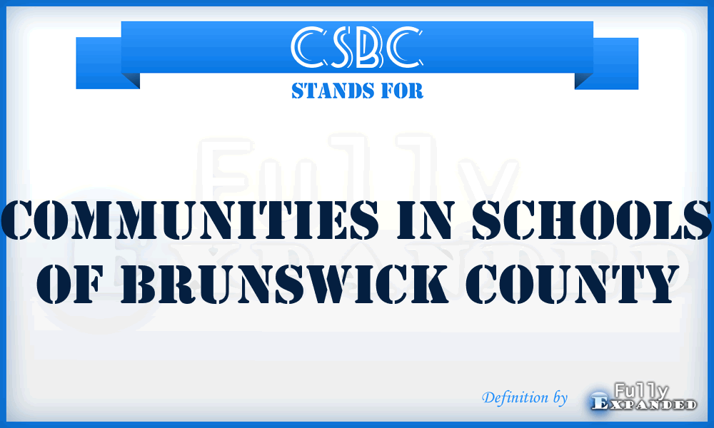 CSBC - Communities in Schools of Brunswick County