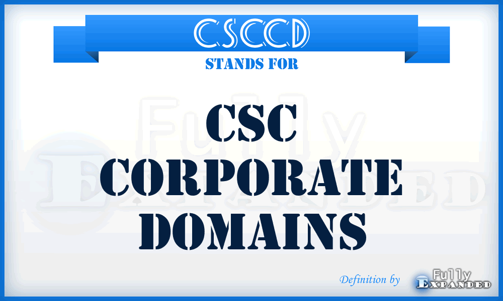 CSCCD - CSC Corporate Domains