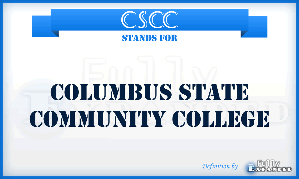 CSCC - Columbus State Community College