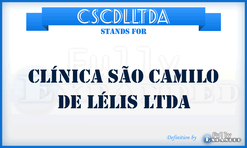 CSCDLLTDA - Clínica São Camilo De Lélis LTDA