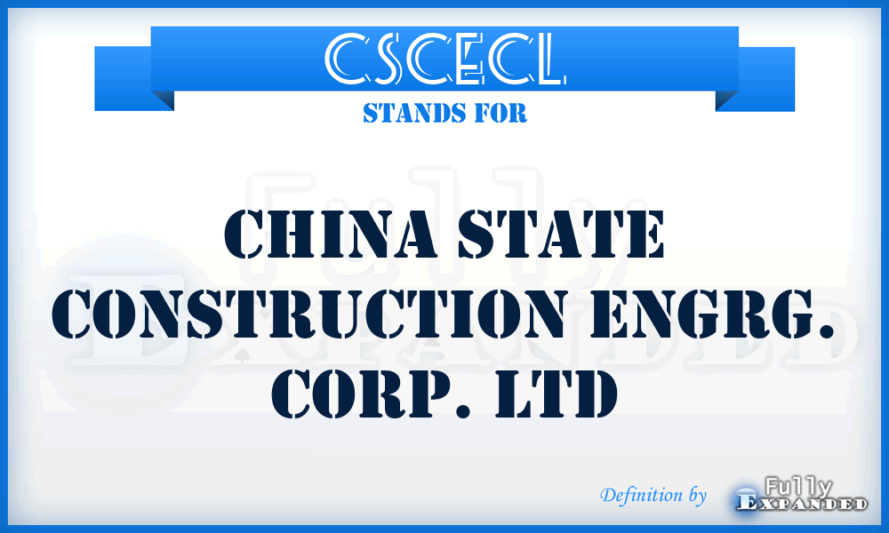 CSCECL - China State Construction Engrg. Corp. Ltd