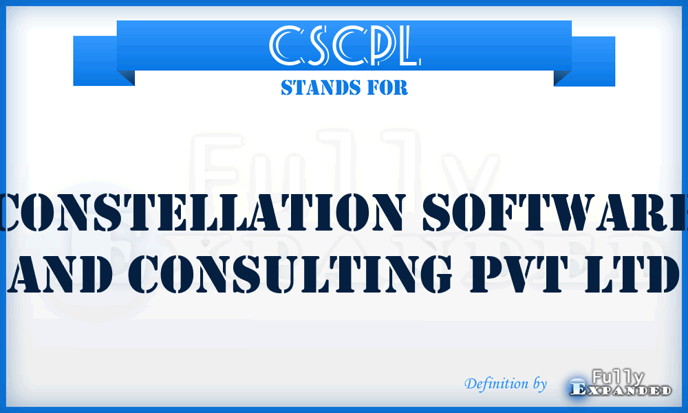 CSCPL - Constellation Software and Consulting Pvt Ltd