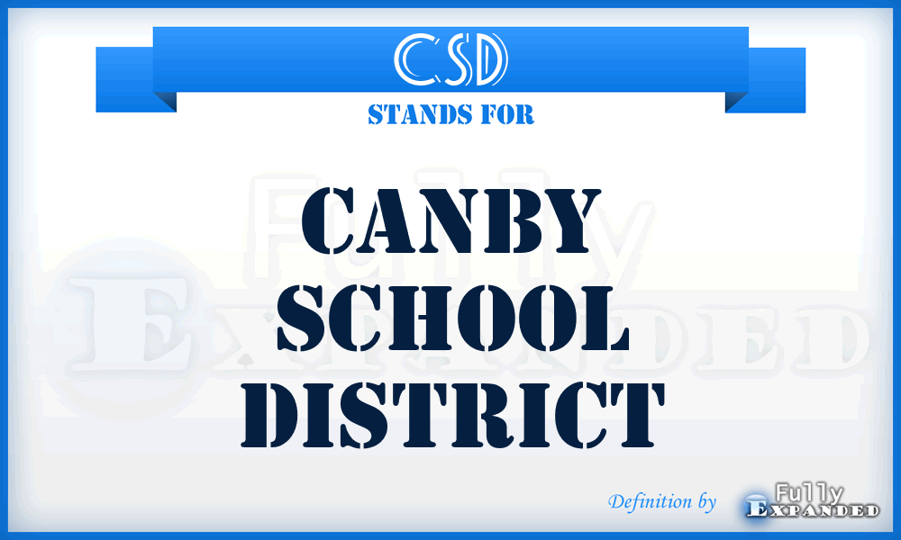 CSD - Canby School District