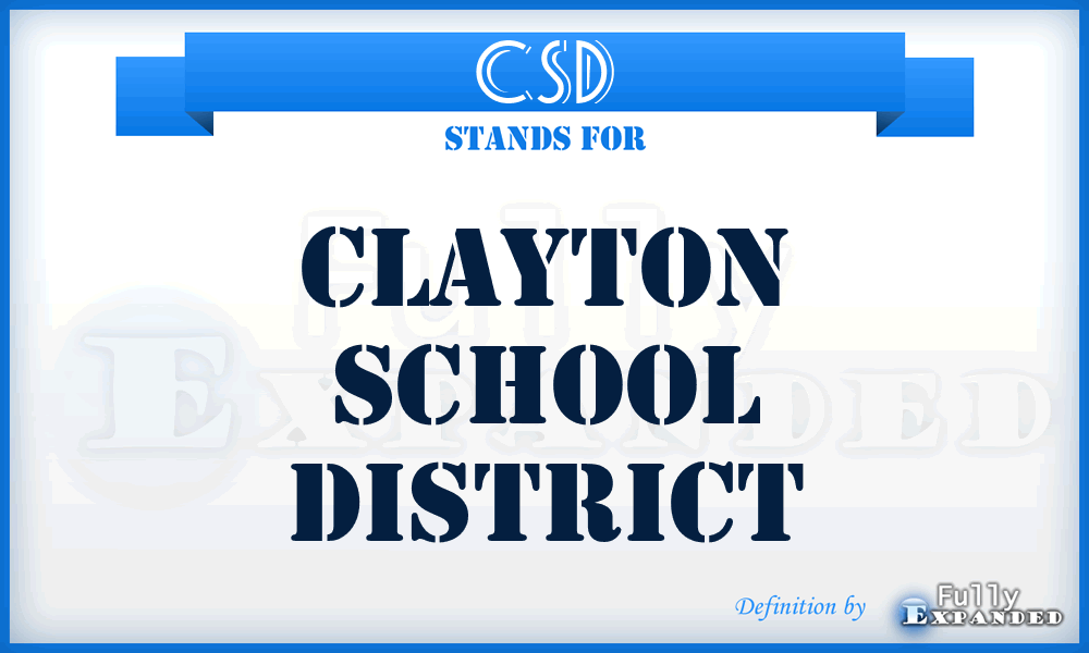 CSD - Clayton School District