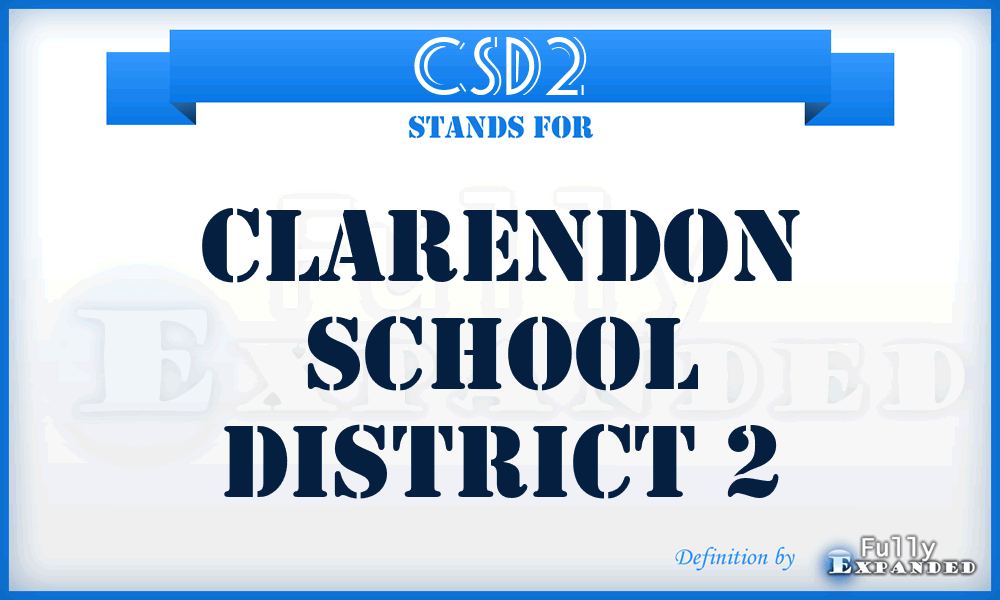 CSD2 - Clarendon School District 2