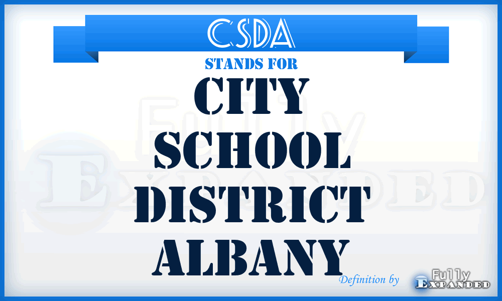 CSDA - City School District Albany