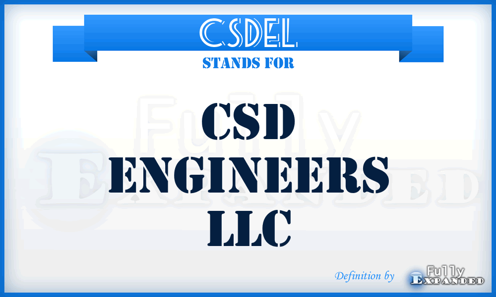 CSDEL - CSD Engineers LLC