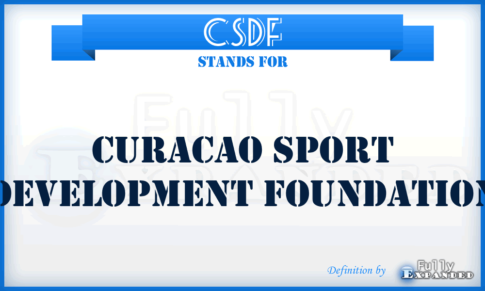 CSDF - Curacao Sport Development Foundation