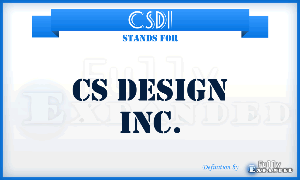 CSDI - CS Design Inc.