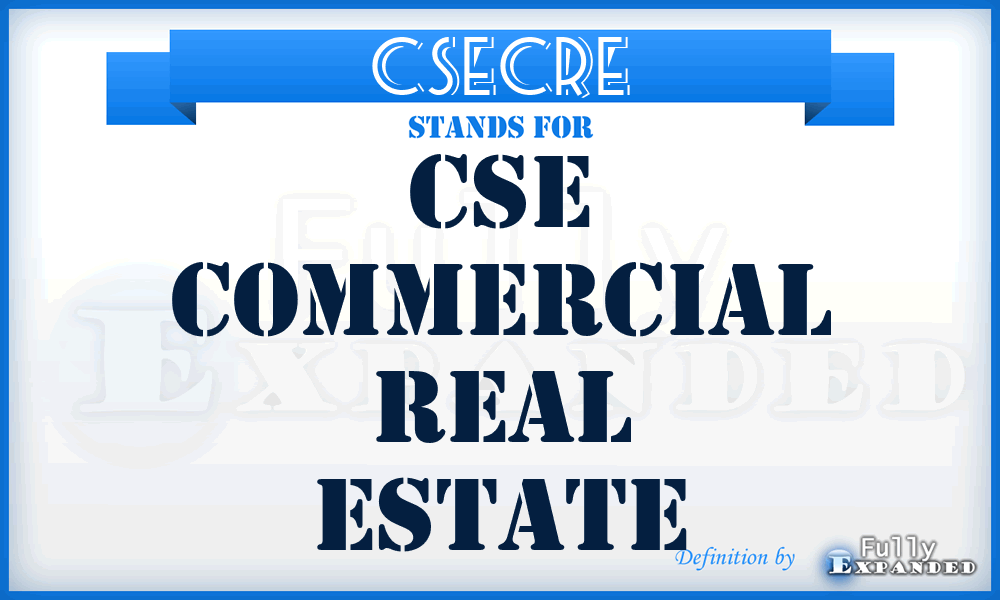 CSECRE - CSE Commercial Real Estate