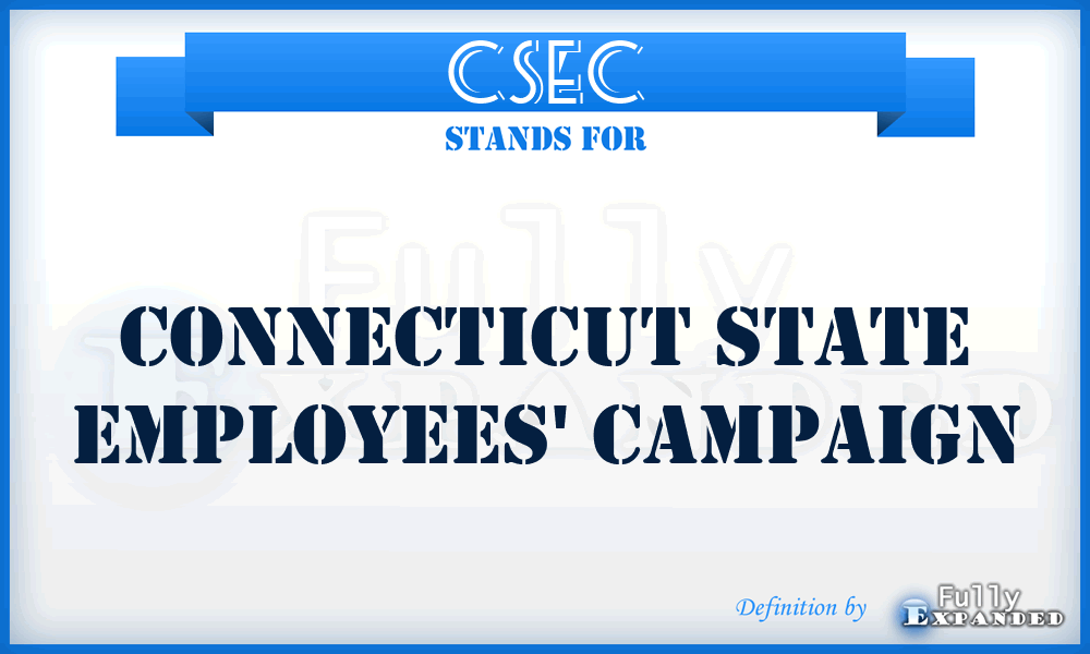 CSEC - Connecticut State Employees' Campaign