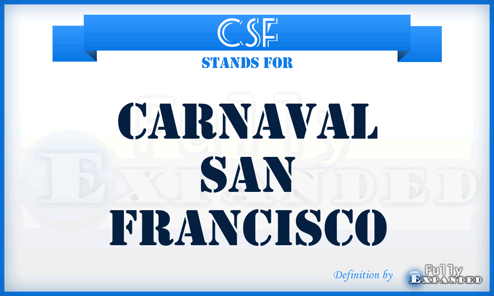 CSF - Carnaval San Francisco