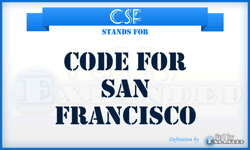CSF - Code for San Francisco