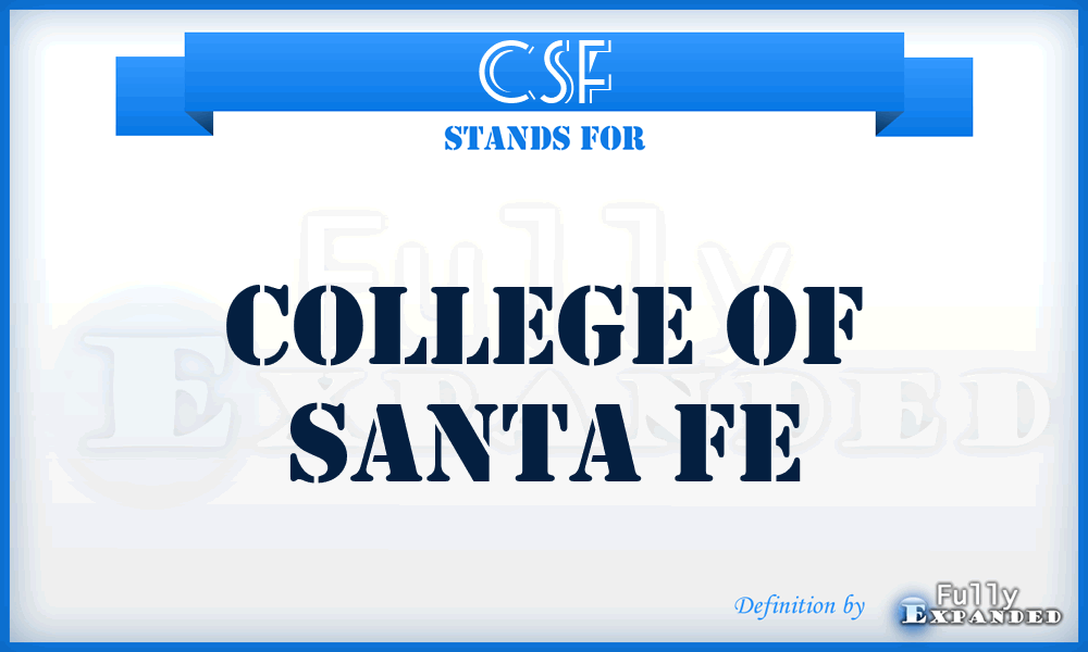 CSF - College of Santa Fe