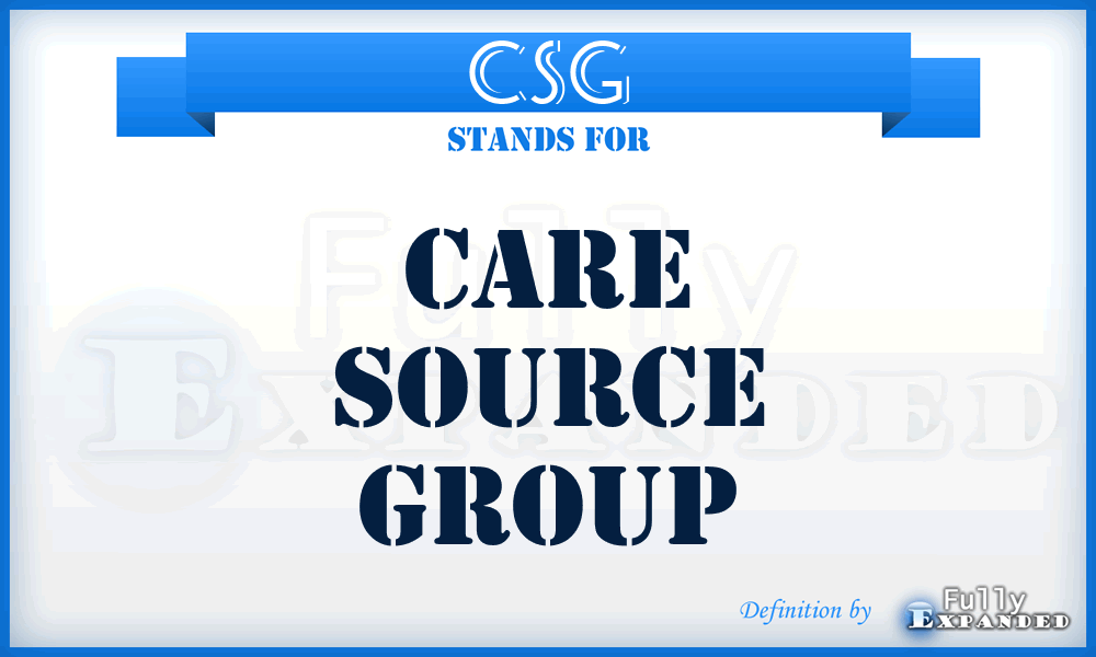 CSG - Care Source Group