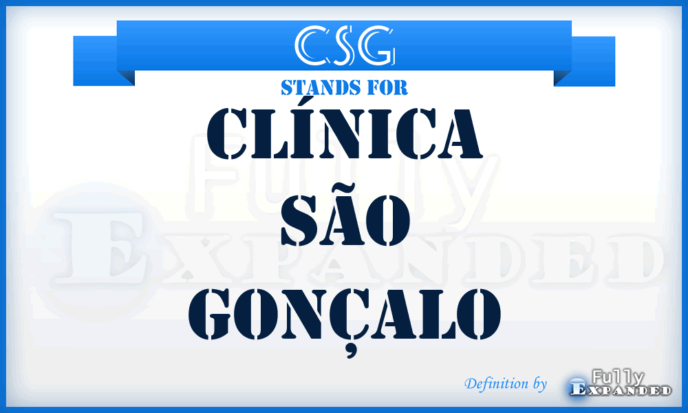 CSG - Clínica São Gonçalo