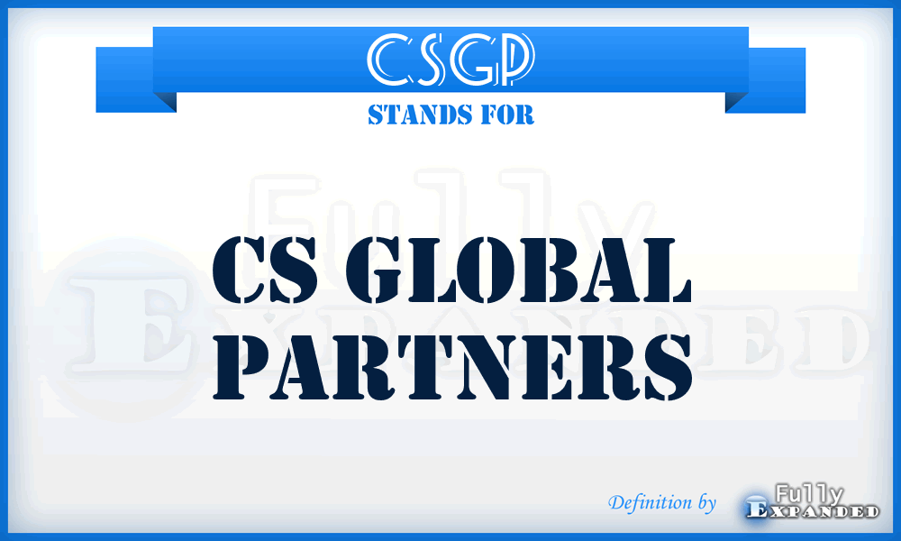 CSGP - CS Global Partners