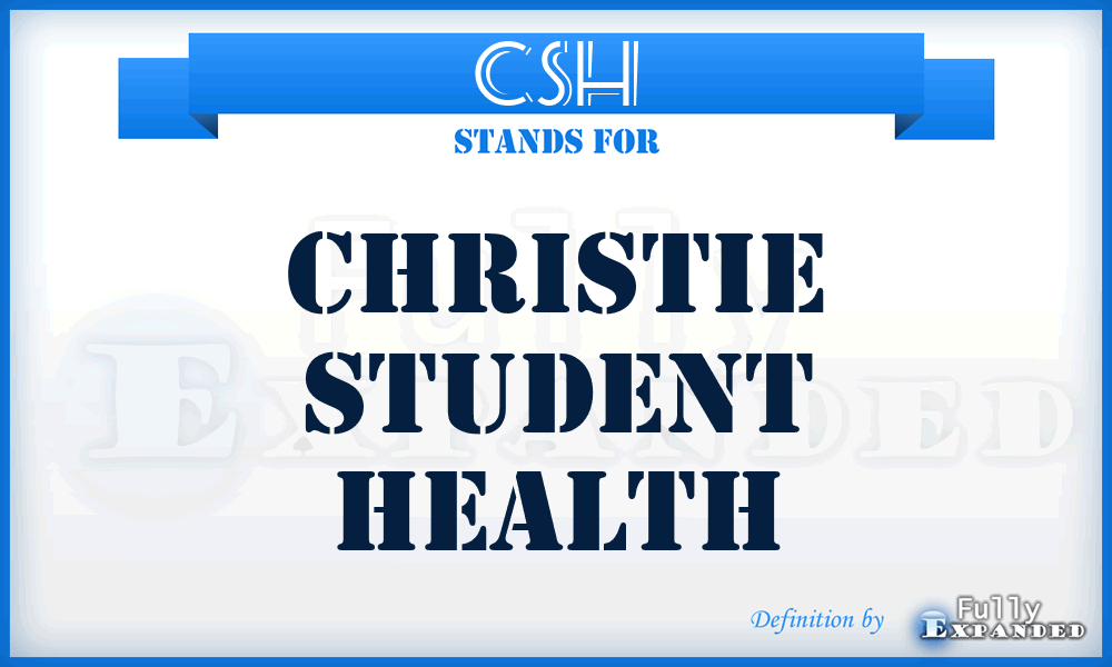 CSH - Christie Student Health