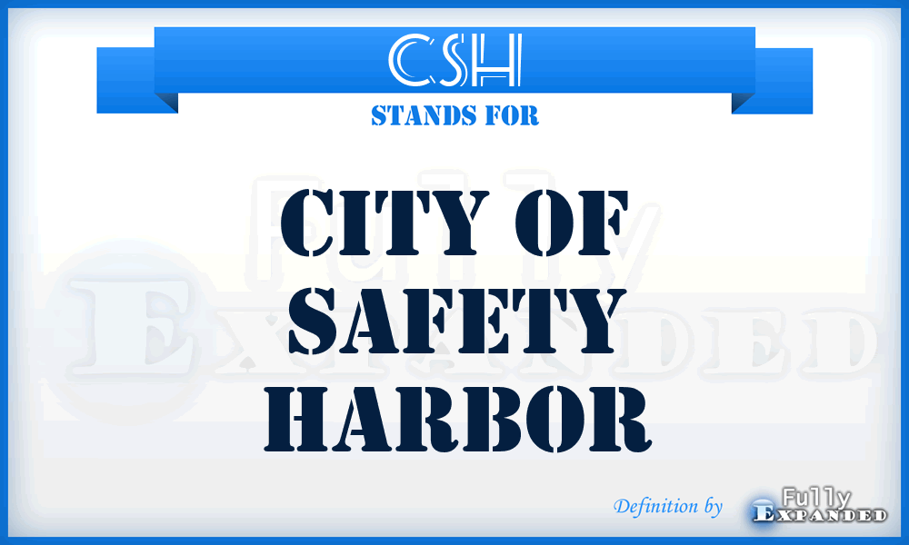 CSH - City of Safety Harbor