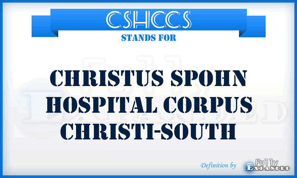 CSHCCS - Christus Spohn Hospital Corpus Christi-South
