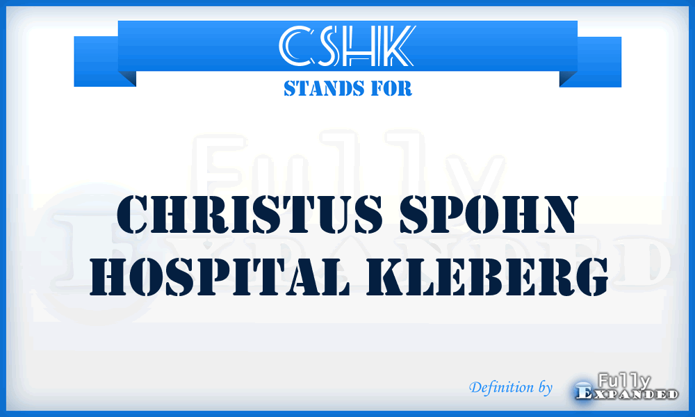 CSHK - Christus Spohn Hospital Kleberg