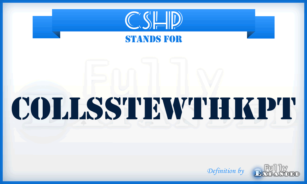 CSHP - Collsstewthkpt