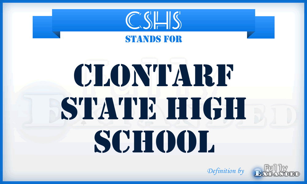 CSHS - Clontarf State High School