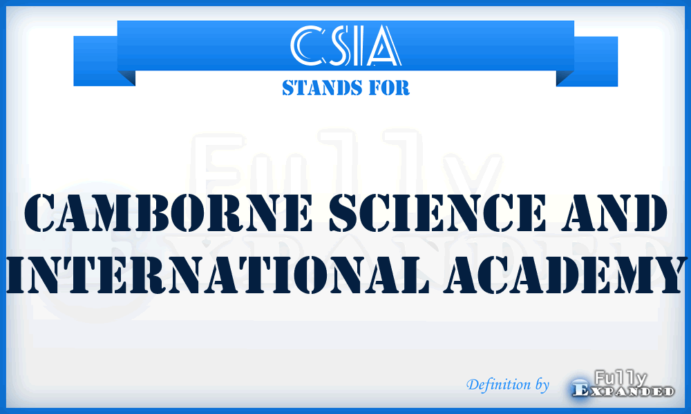 CSIA - Camborne Science and International Academy