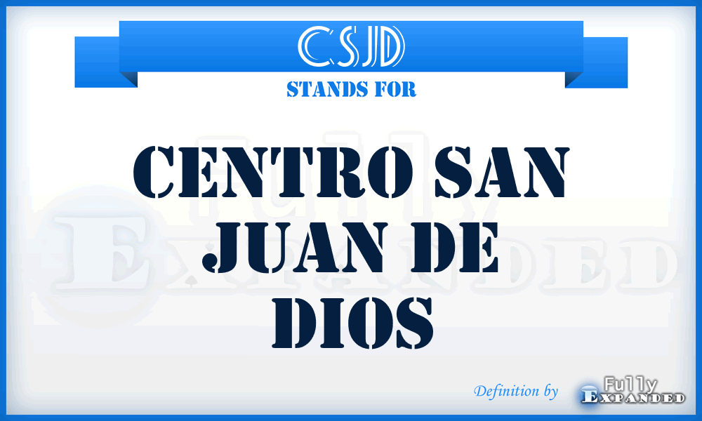 CSJD - Centro San Juan de Dios