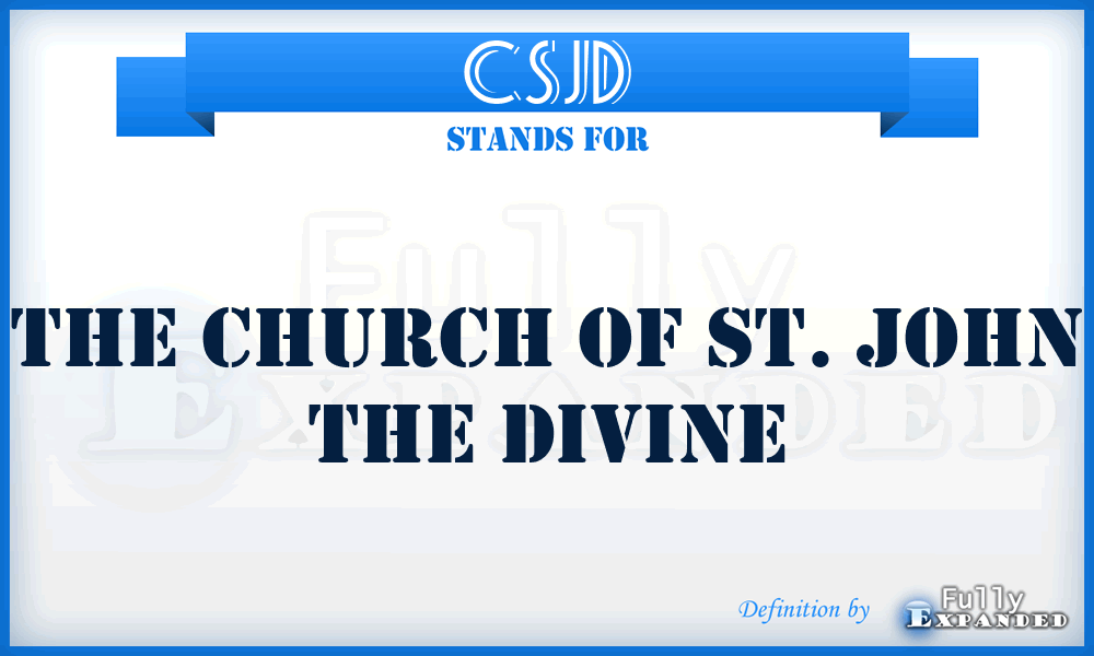 CSJD - The Church of St. John the Divine