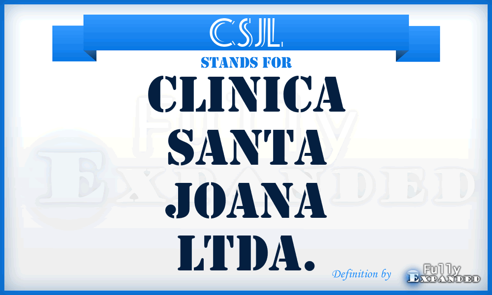 CSJL - Clinica Santa Joana Ltda.