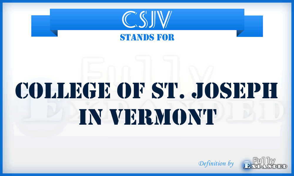 CSJV - College of St. Joseph in Vermont