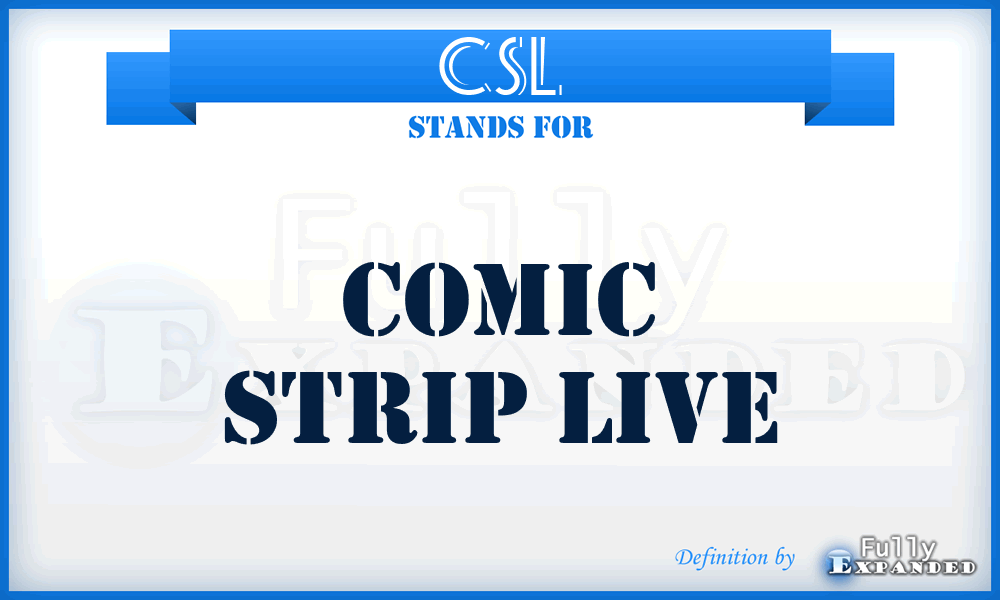 CSL - Comic Strip Live