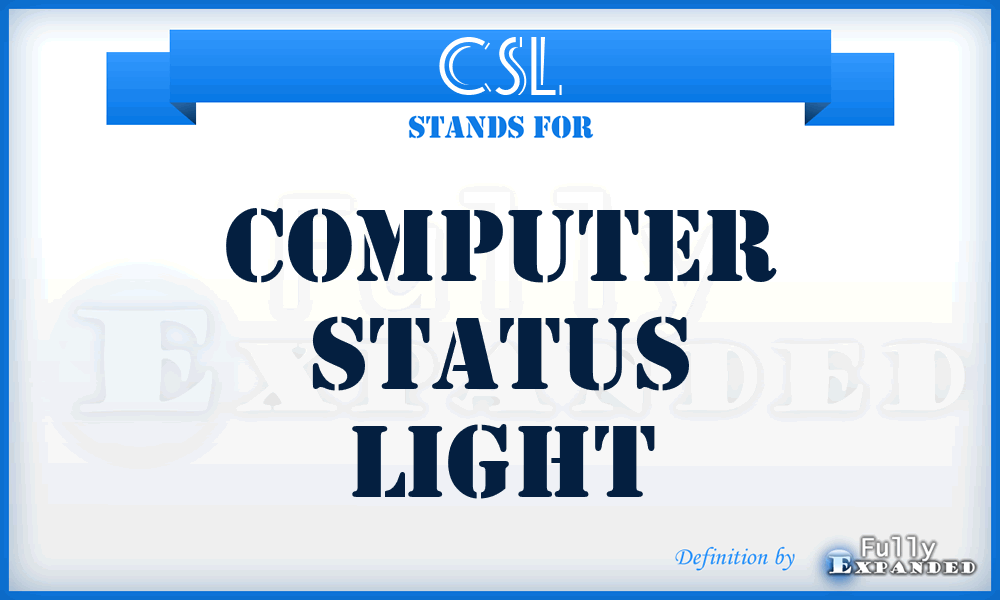 CSL - Computer Status Light