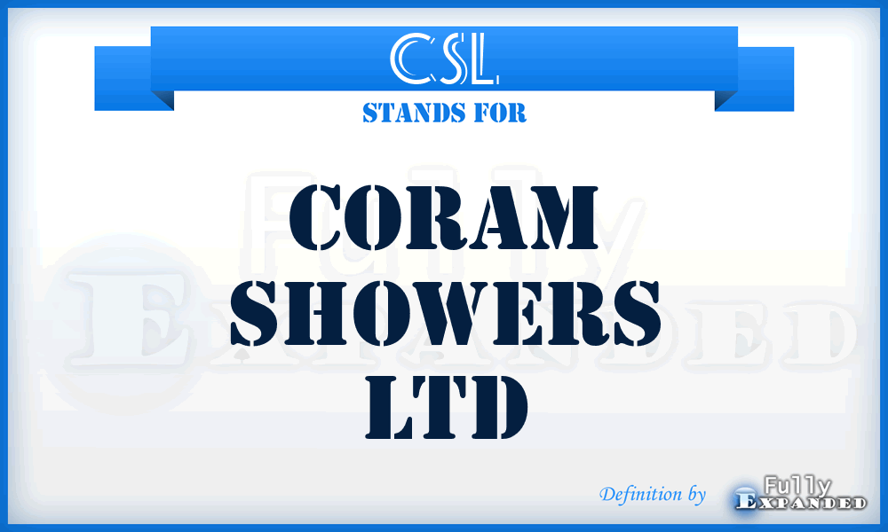 CSL - Coram Showers Ltd