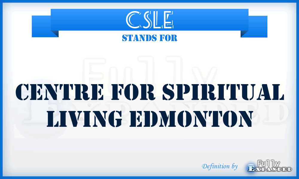 CSLE - Centre for Spiritual Living Edmonton