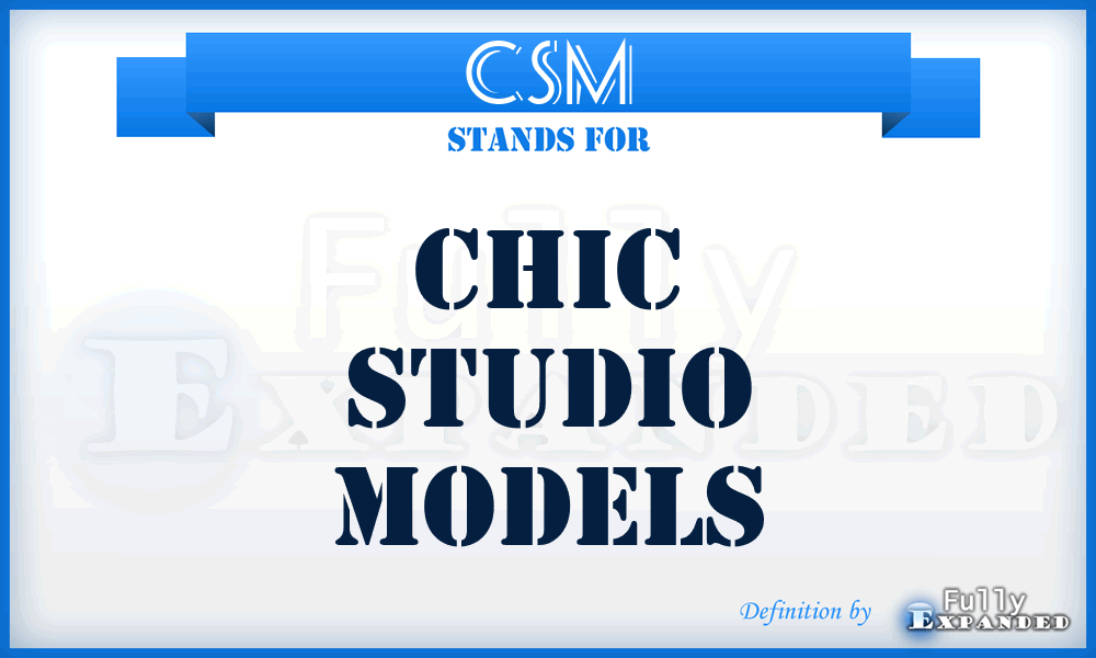 CSM - Chic Studio Models