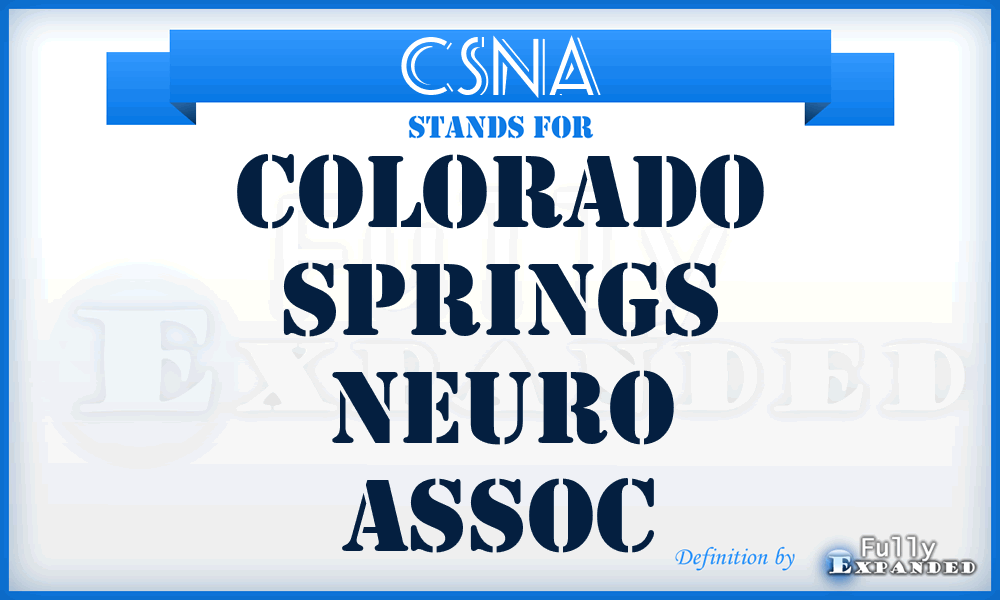 CSNA - Colorado Springs Neuro Assoc