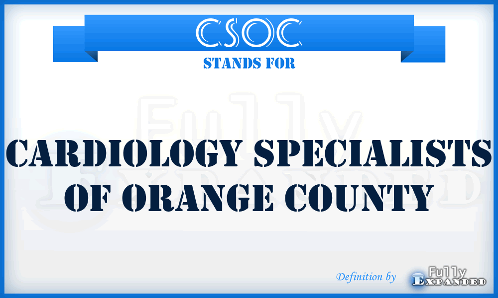 CSOC - Cardiology Specialists of Orange County