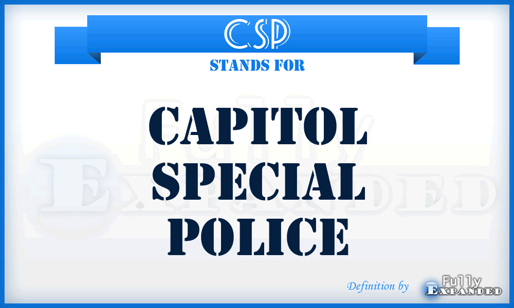 CSP - Capitol Special Police