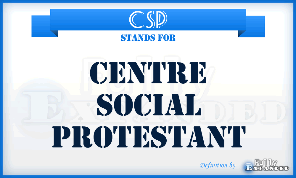 CSP - Centre Social Protestant
