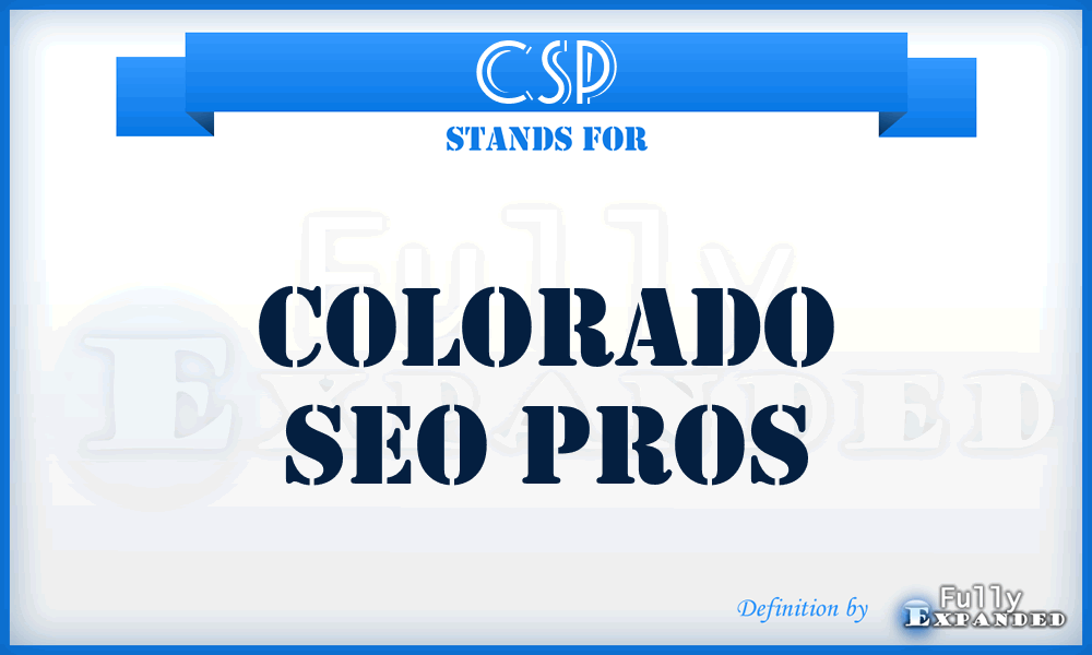 CSP - Colorado Seo Pros