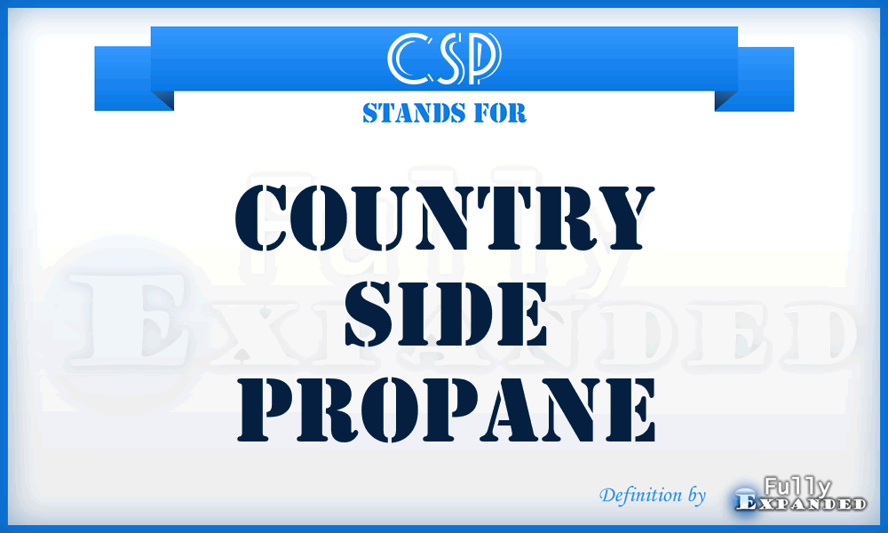 CSP - Country Side Propane