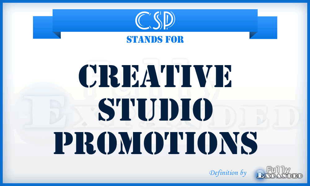 CSP - Creative Studio Promotions