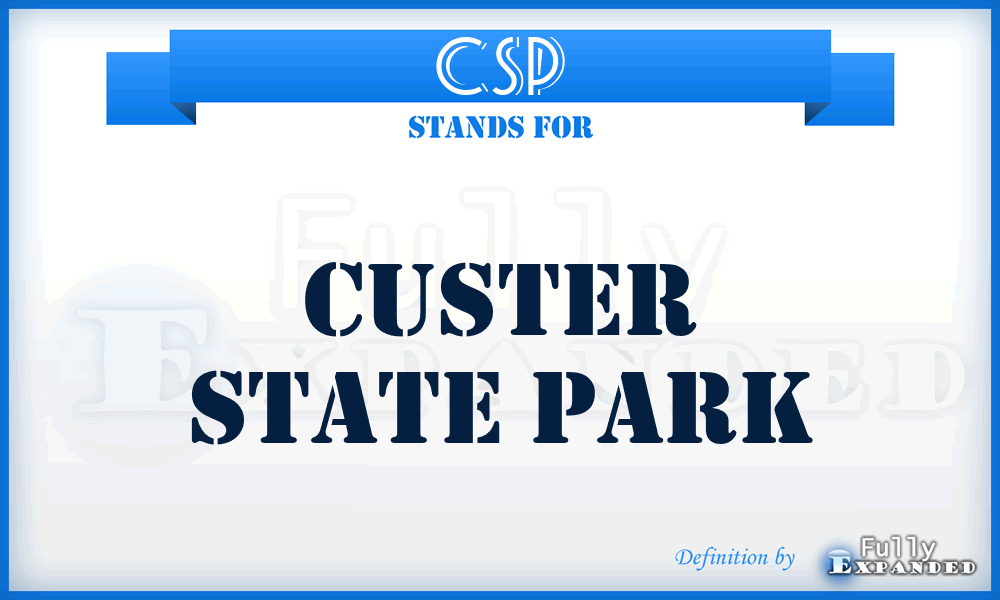 CSP - Custer State Park
